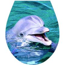3d Nalepka Na Wc Dosku Delfin